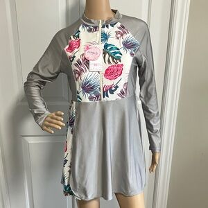 NWT Muslim Burkini Floral Swim top